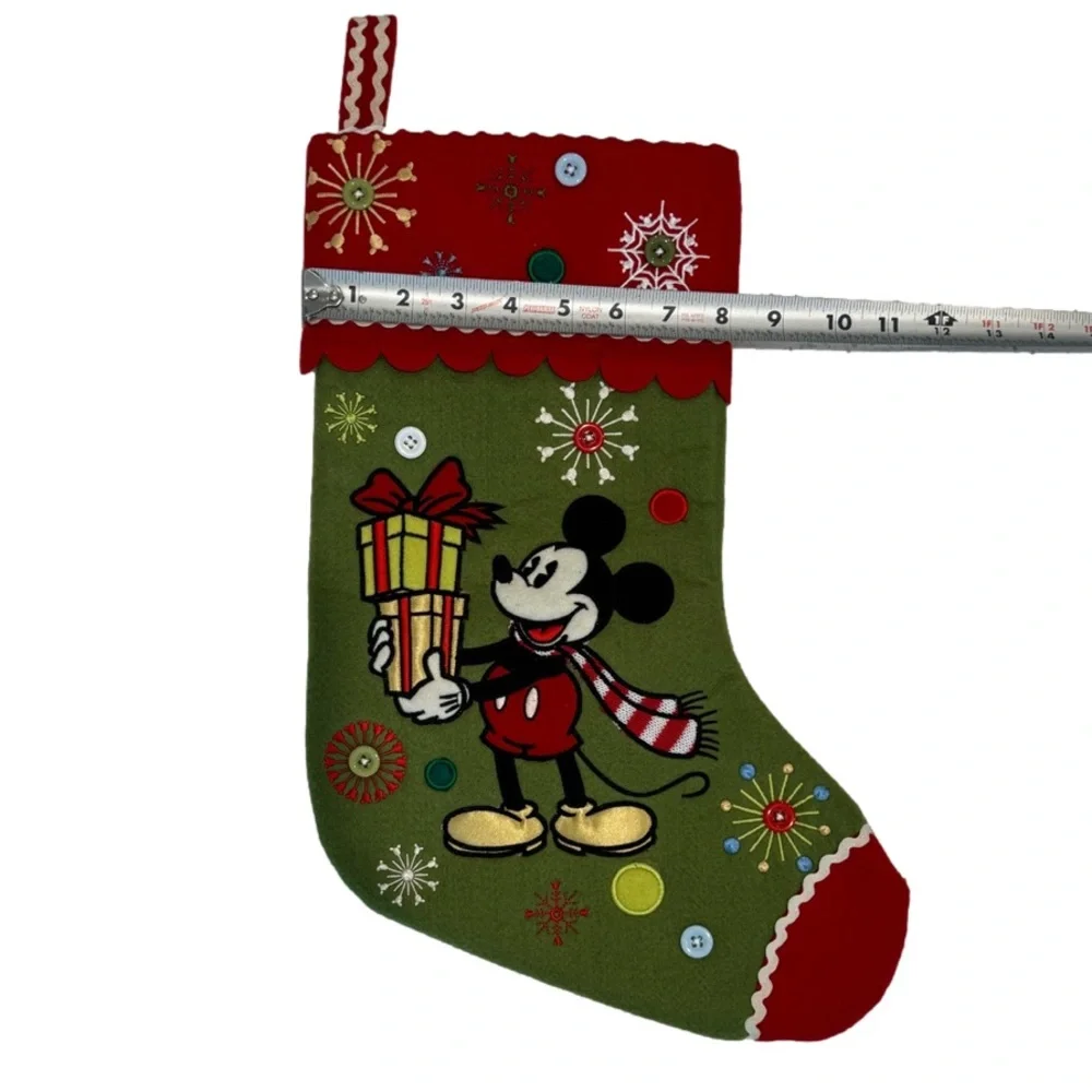 Disney Mickey Mouse Minnie Mouse Christmas Holiday Stocking - Picture 5 of 6